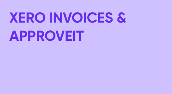 Approveit Guide: XERO Invoices & Approveit