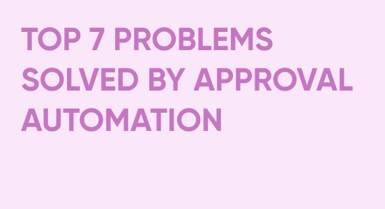 Top 7 Problems Solved by Approval Automation